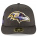Men's Baltimore Ravens New Era Black 2018 NFL Sideline Home Official Low Profile 59FIFTY Fitted Hat 3058505